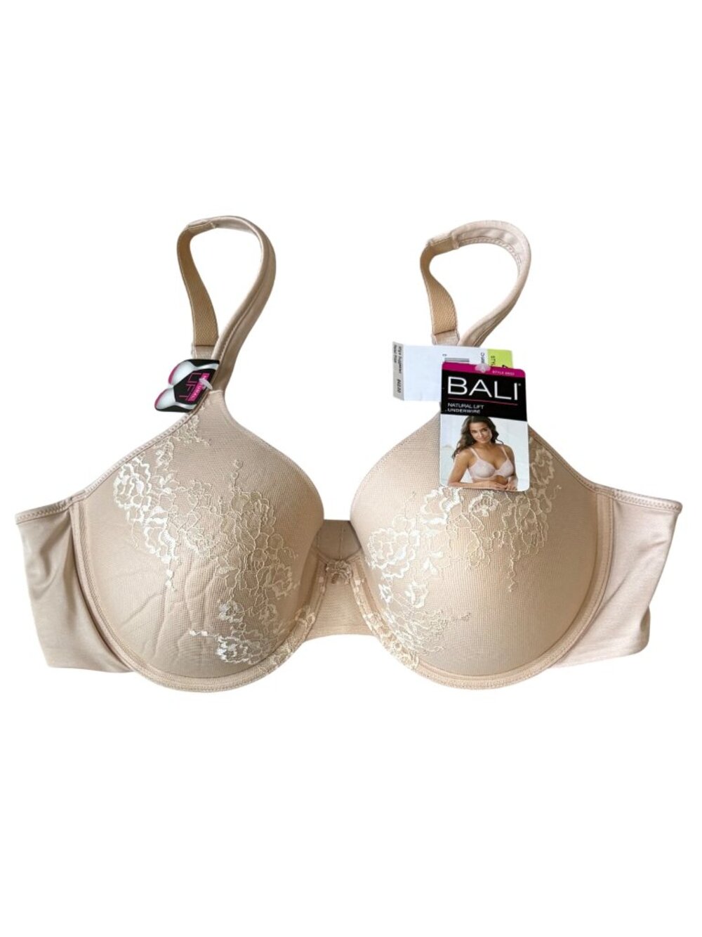 Bali Bra New Size 40B Champagne Beige Padded Underwire DFD653